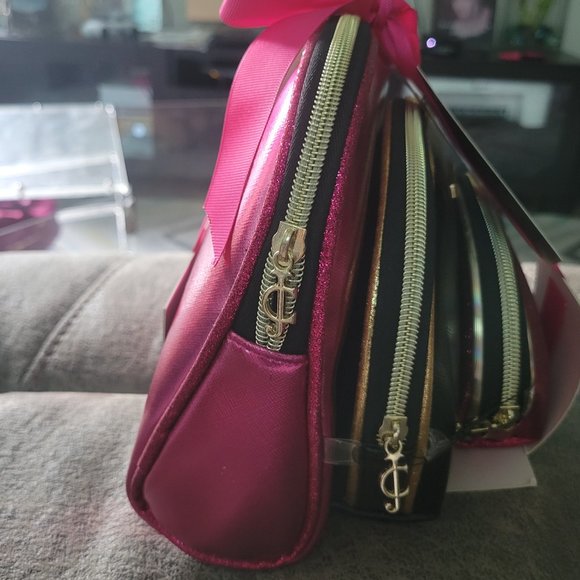 Juicy couture cosmetic bag set of 3 - Picture 3 of 4